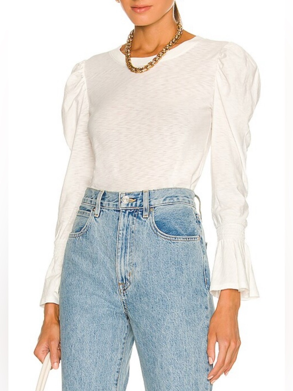 NEW Nation LTD Penny Tee in Off White XS